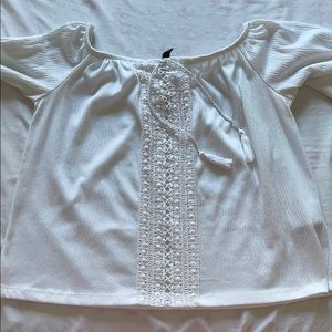 White Off the Shoulder Top
